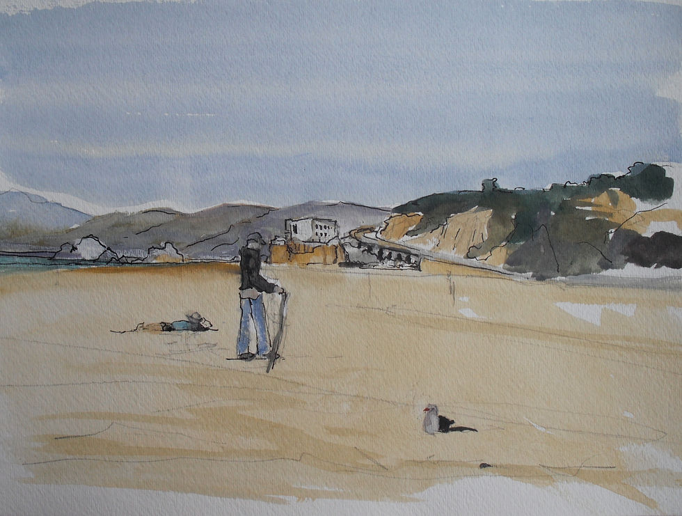 man with cane on the beach.JPG