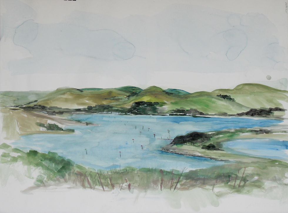 Bodega Bay watercolor 16x24