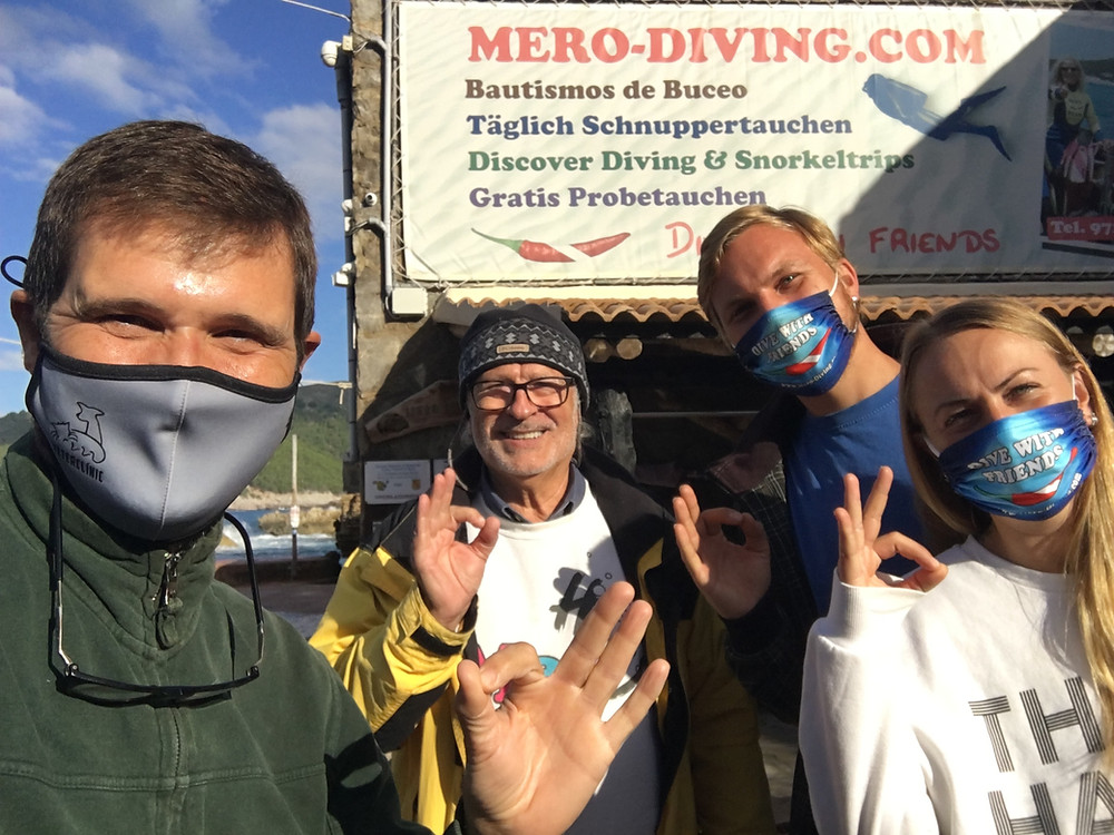 Mero Diving, Restaurant Sa Cova y Agustí Torres de Shark Med