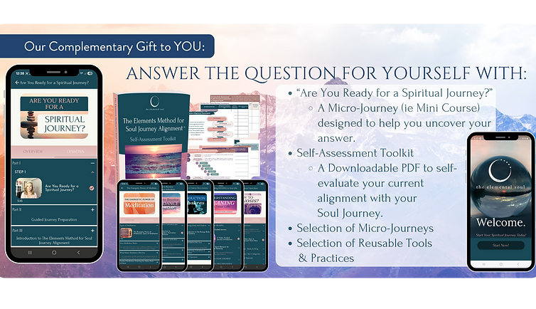Are you ready for a spiritual journey with the elemental soul graphic