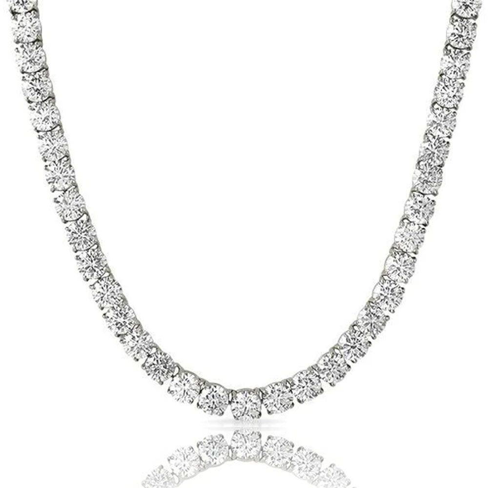 Cadena Tennis 5mm x 40cm Platinum