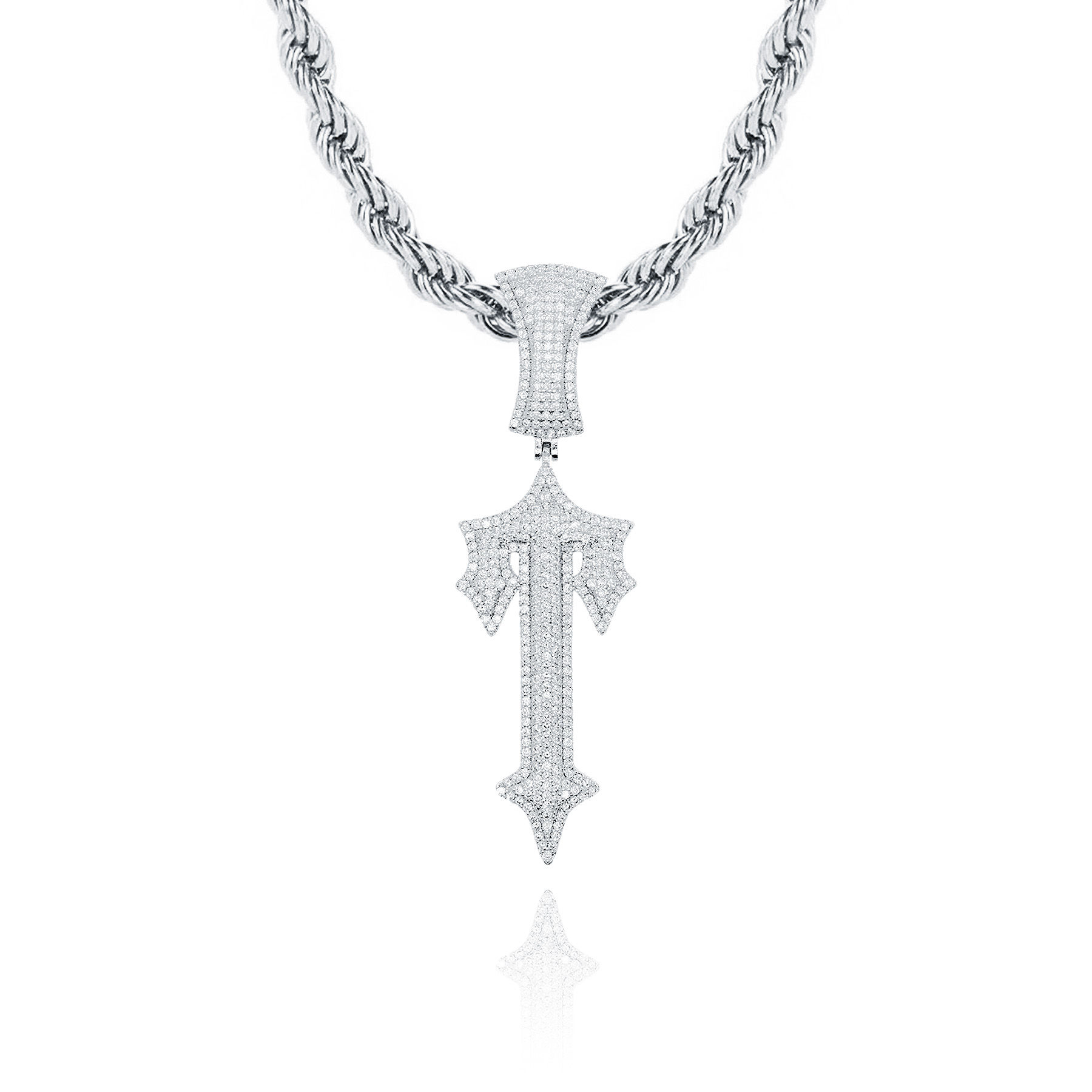 Colgante Trapstar Iced Out Platinum