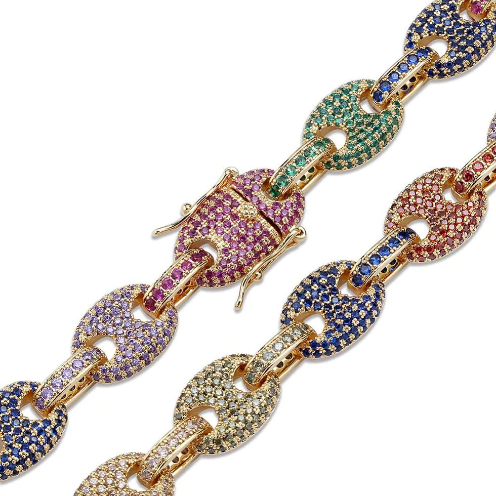 Miniatura: Brazalete Gucci Link 12mm x 18cm Rainbow