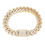 Miniatura: Brazalete Prong Cuban Link 14mm x 18cm Gold