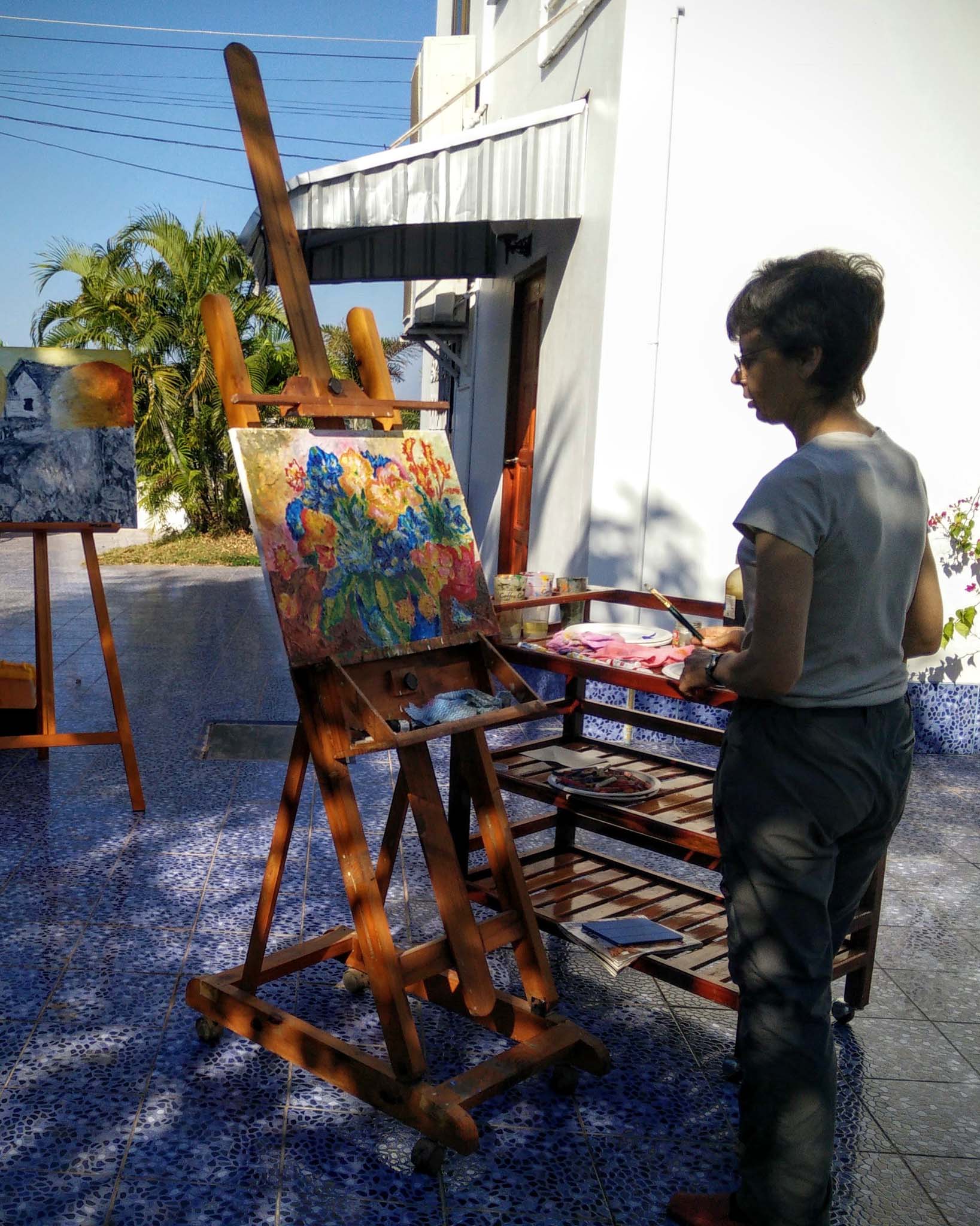 Frances from Hong Kong painting