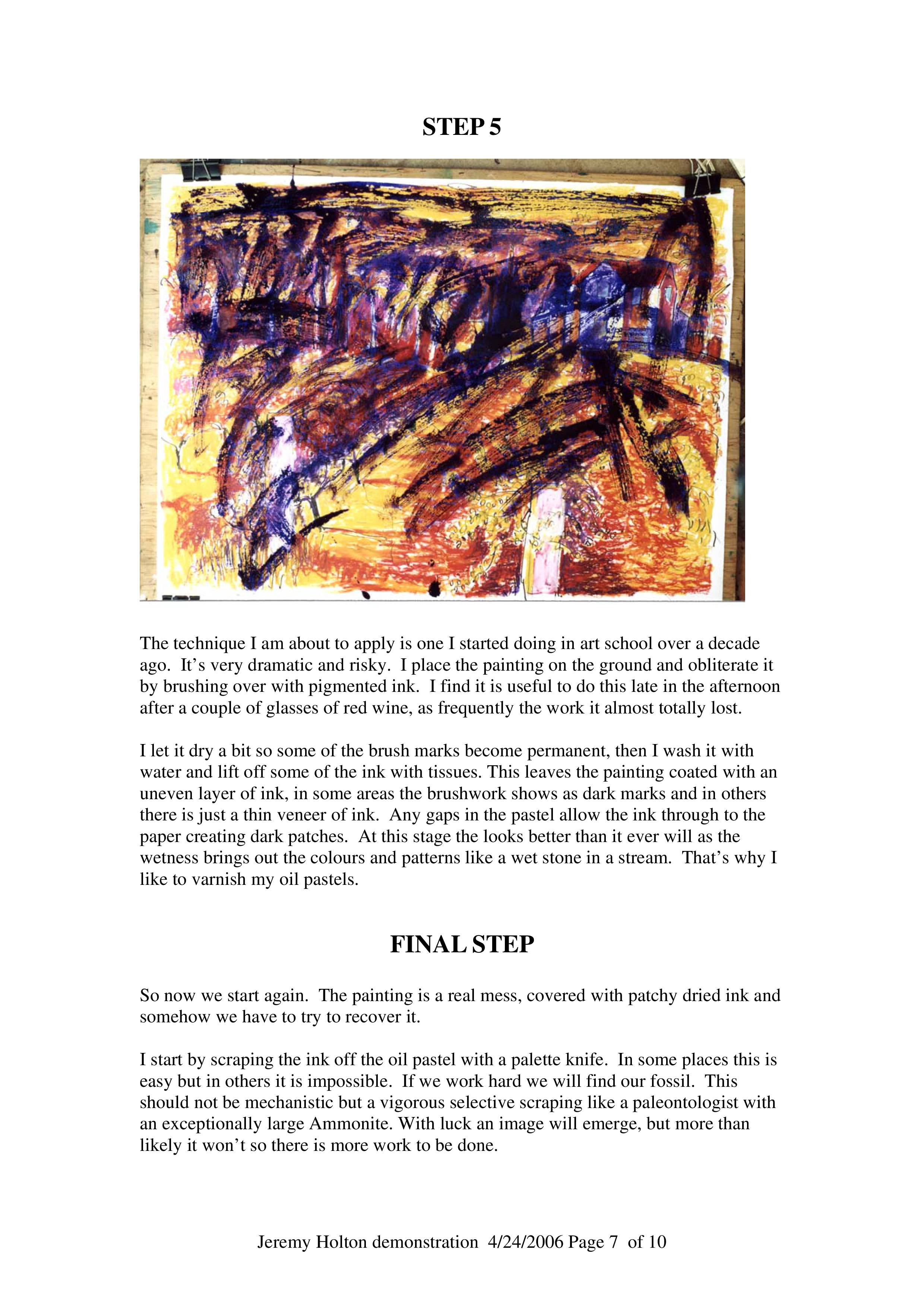 Artist's Palette Magazine Oil Pastel