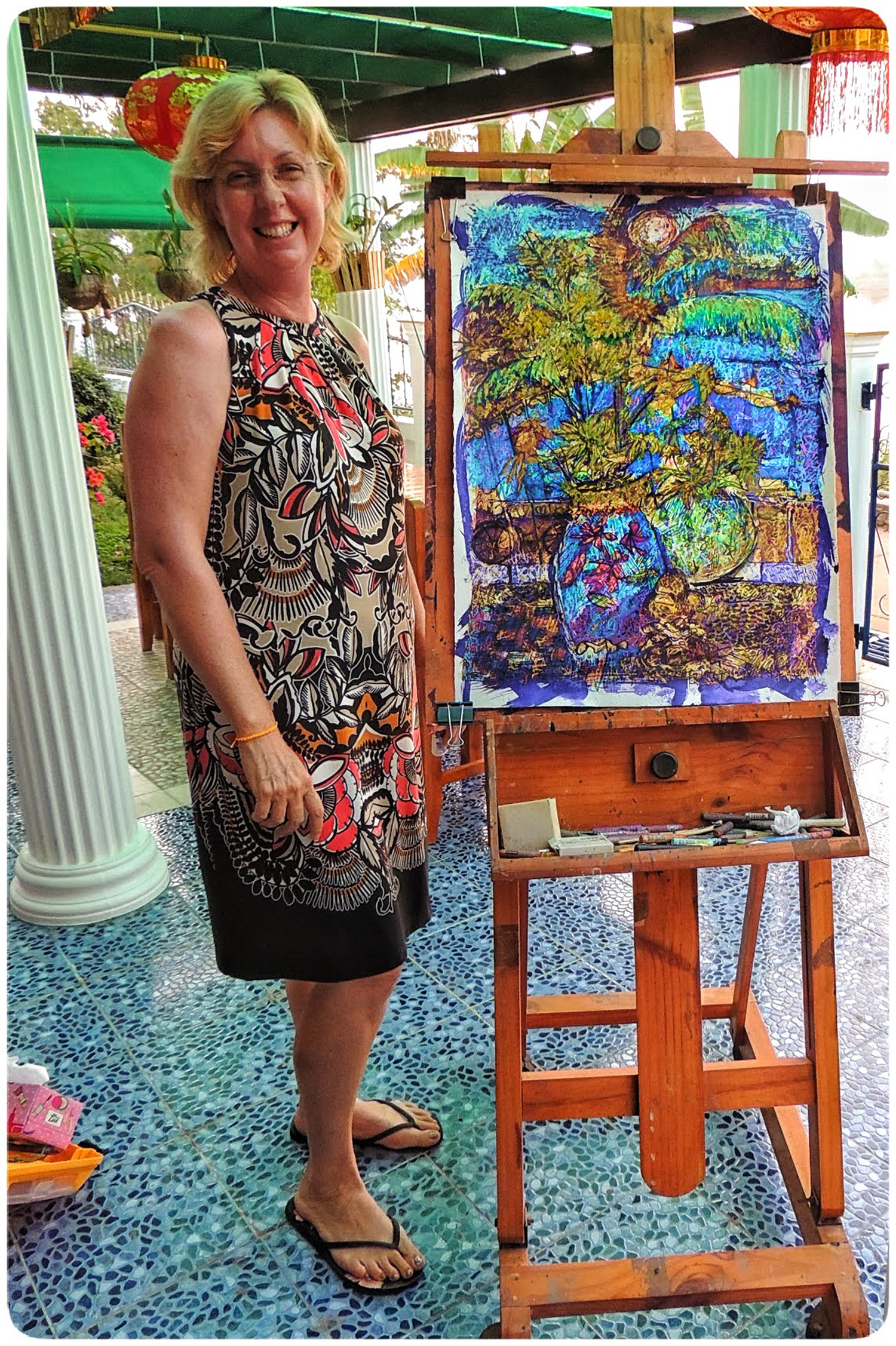 Artist Amanda on a painting holiday in Thailand 003