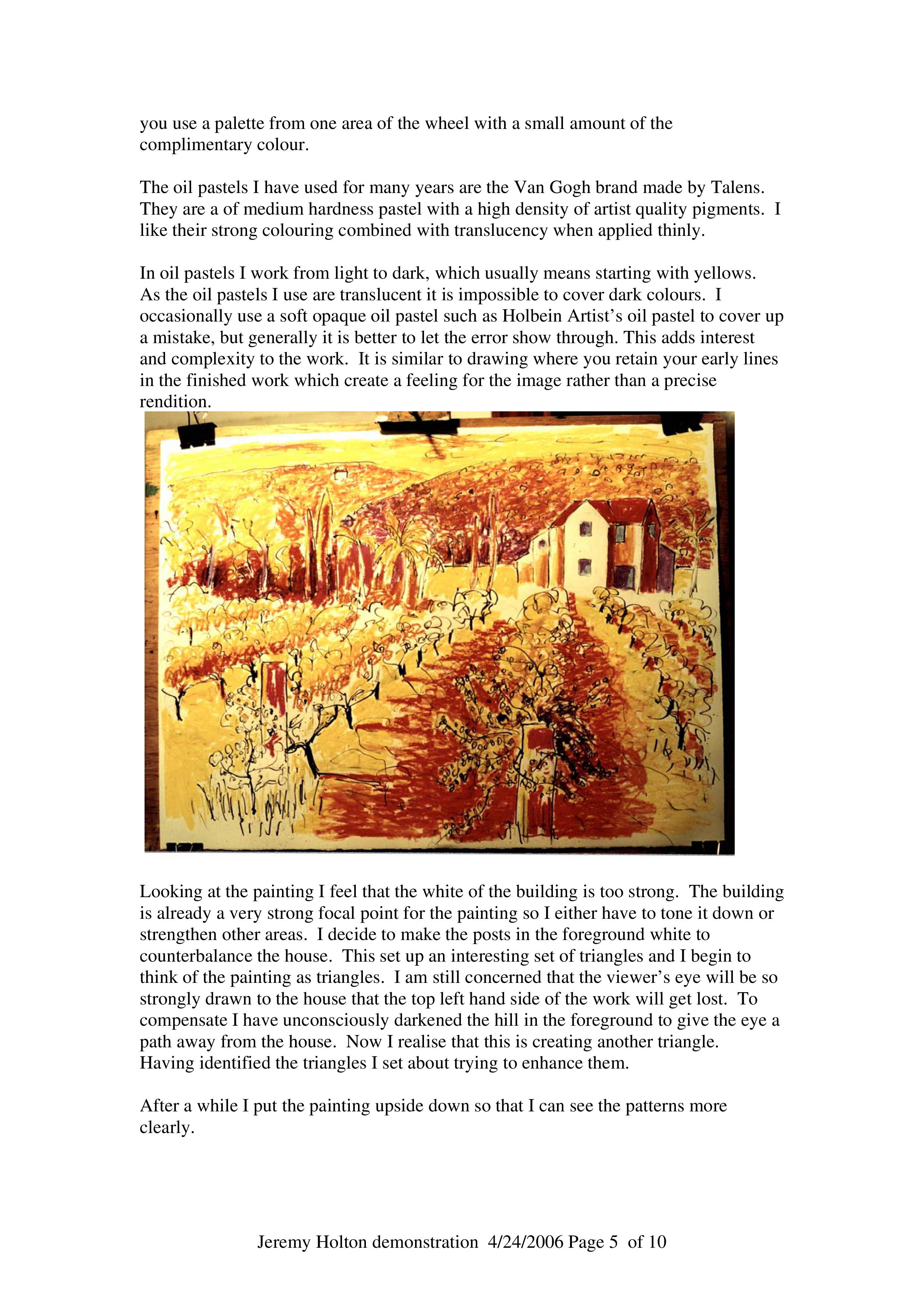 Artist's Palette Magazine Oil Pastel