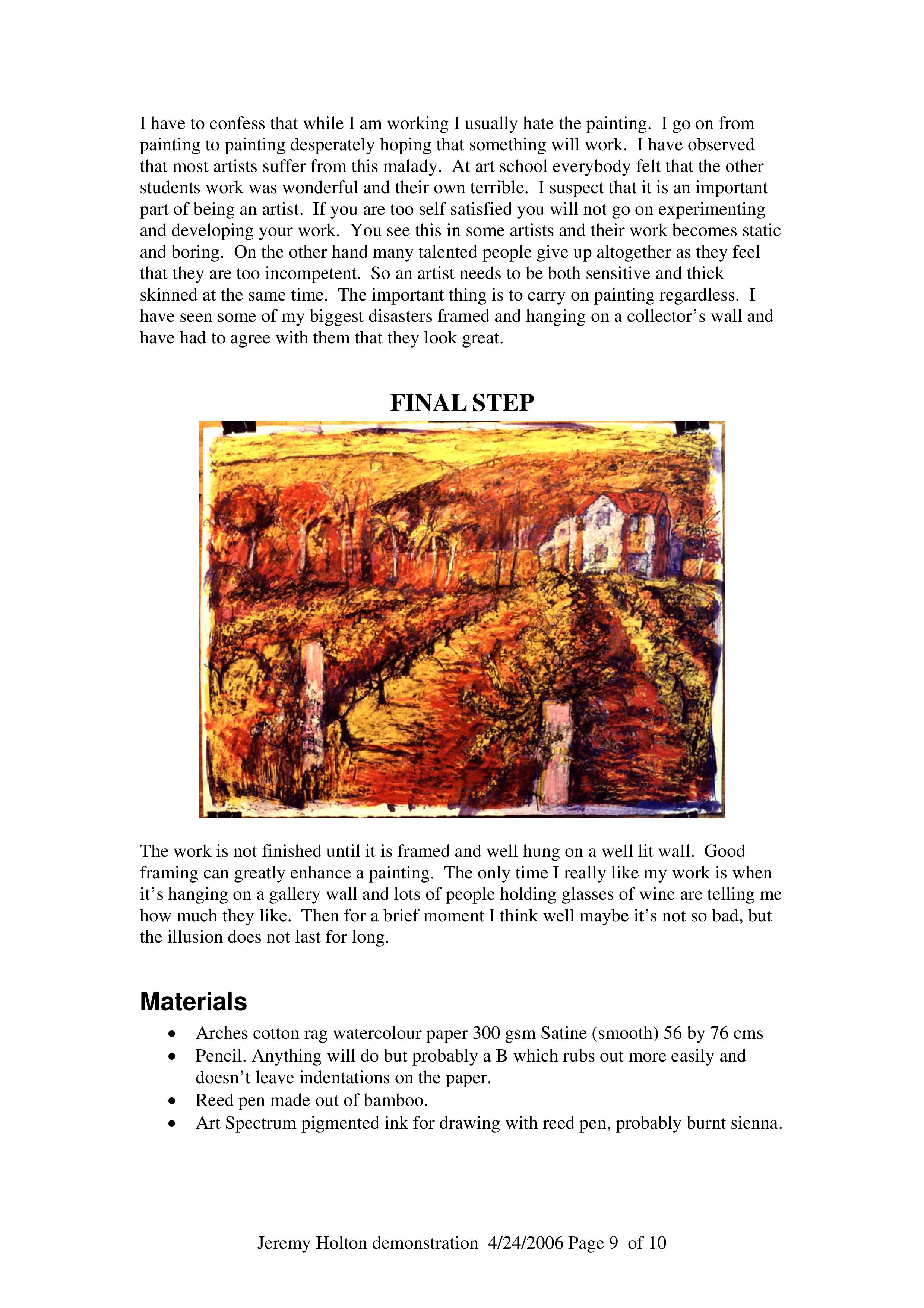 Artist's Palette Magazine Oil Pastel