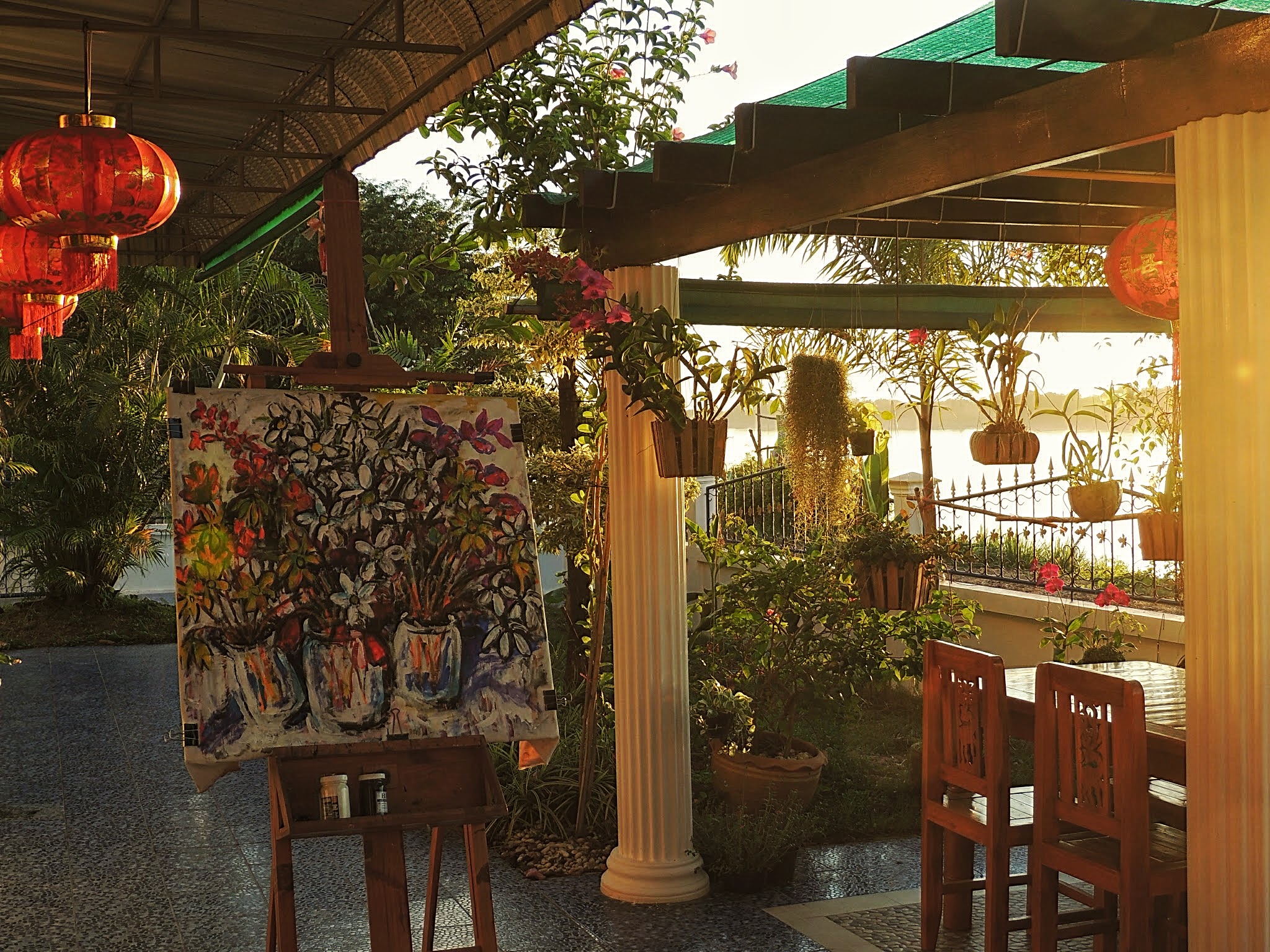 The terrace where our guest relax