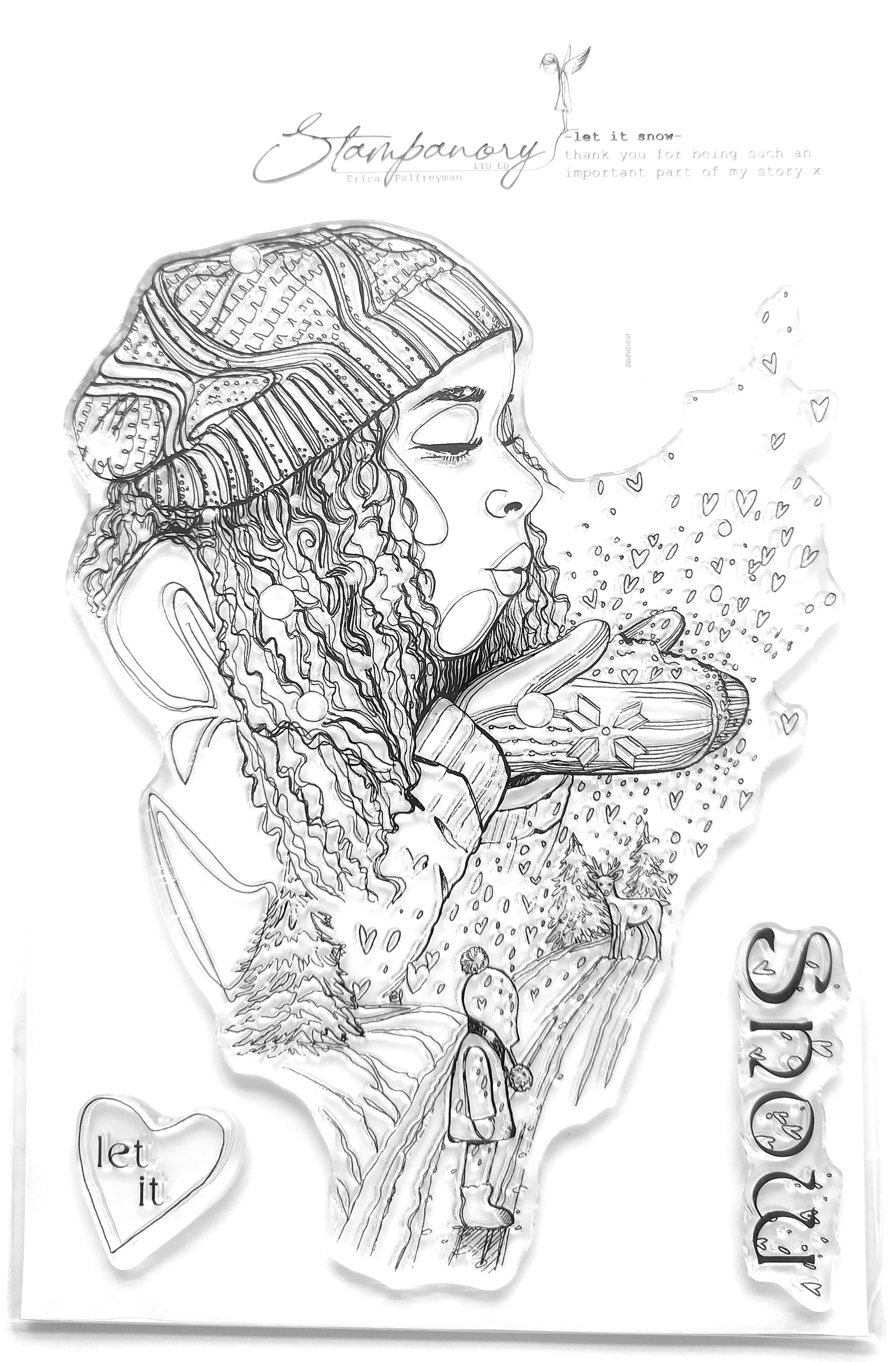 Let it Snow - Clear A5 Stamp Set - 3 Stamp