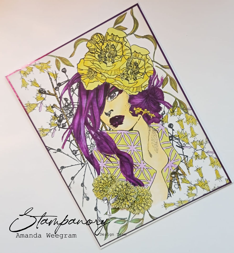 Thumbnail: Thorns and Flowers - Clear Acrylic A5 Stamp