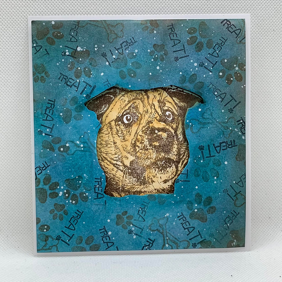 Thumbnail: PAWtraits- Treat!!!!!- 4"x4" - 3 Stamp Set
