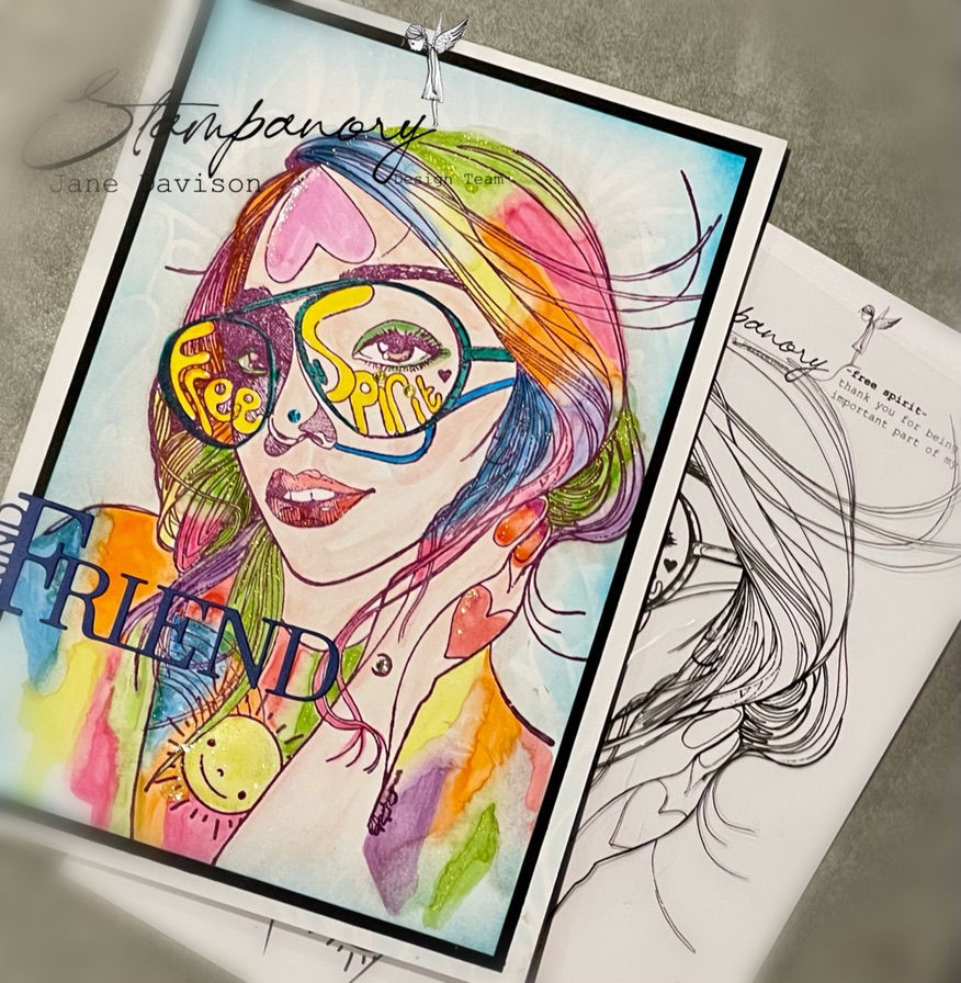Thumbnail: Free Spirit Clear A5 Stamp Set - 1 Stamps