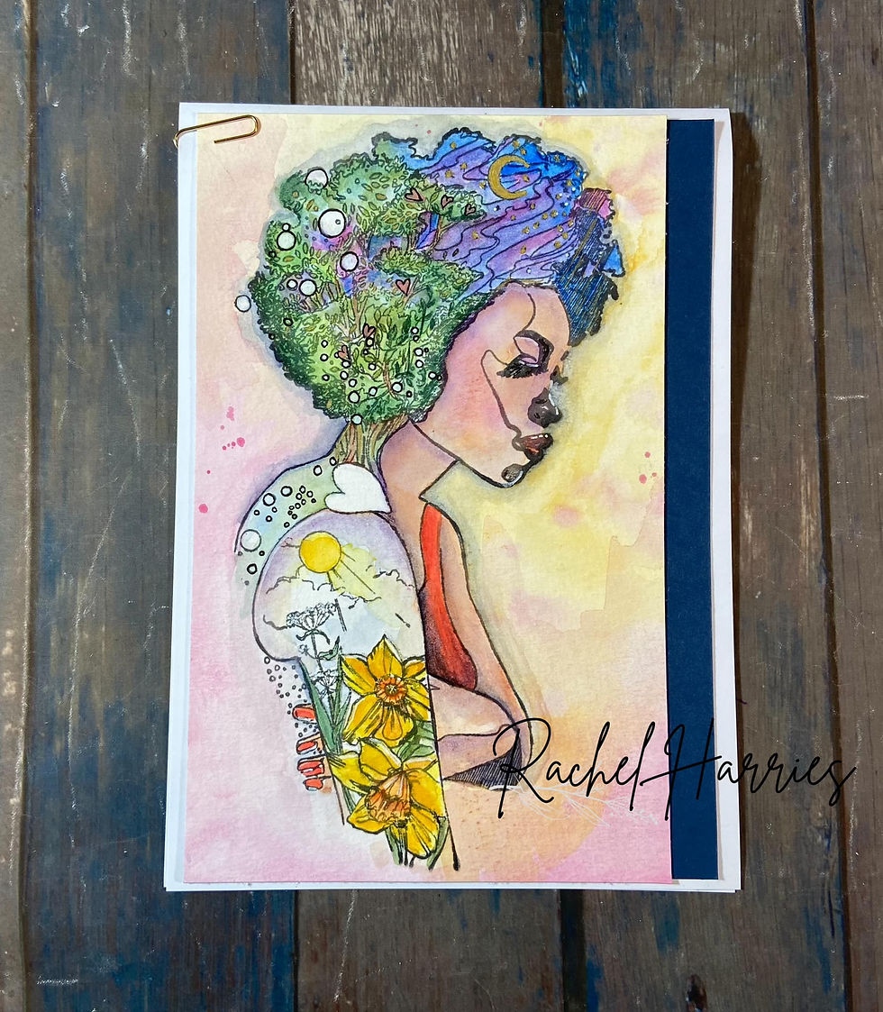 Thumbnail: Bright And Beautiful - Mother Nature - Clear Acrylic A5 Stamp Set - 13 Stamps