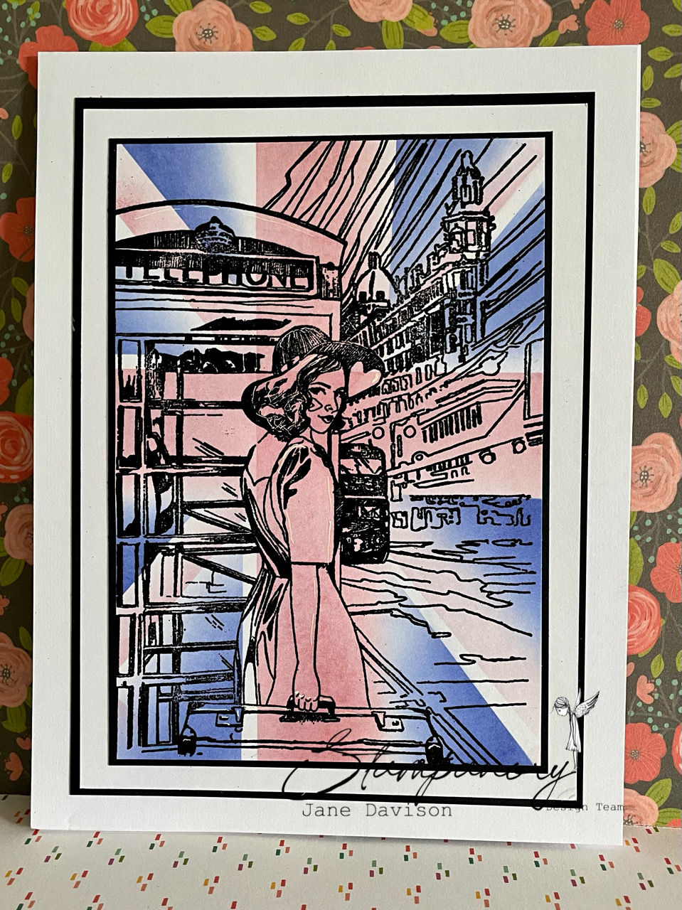 Thumbnail: London Telephone Box - A5 Clear  Stamp Set - 2 Stamp