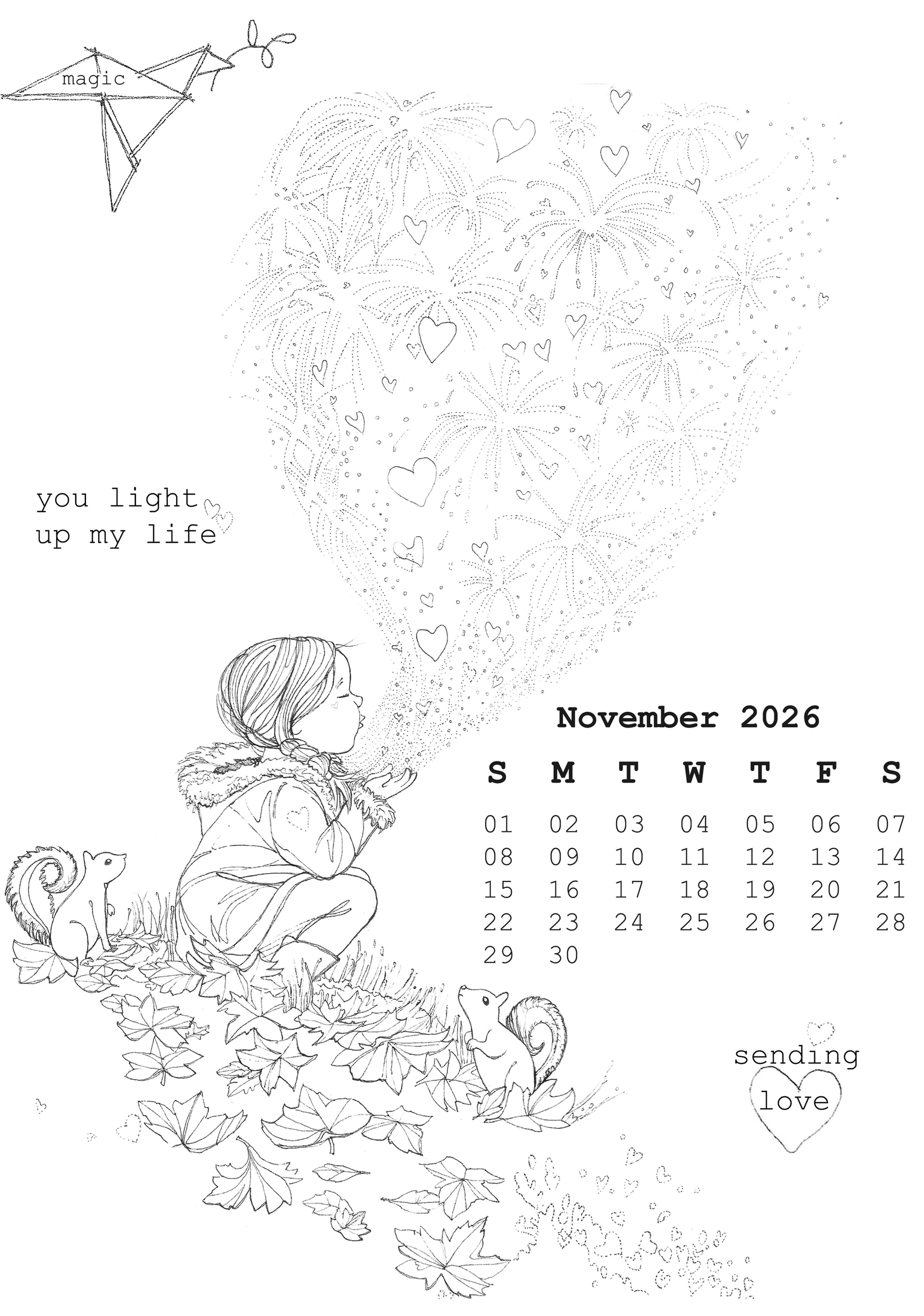 Cotton Socks Chapter 15 - November - A5 - 5 Stamp Set