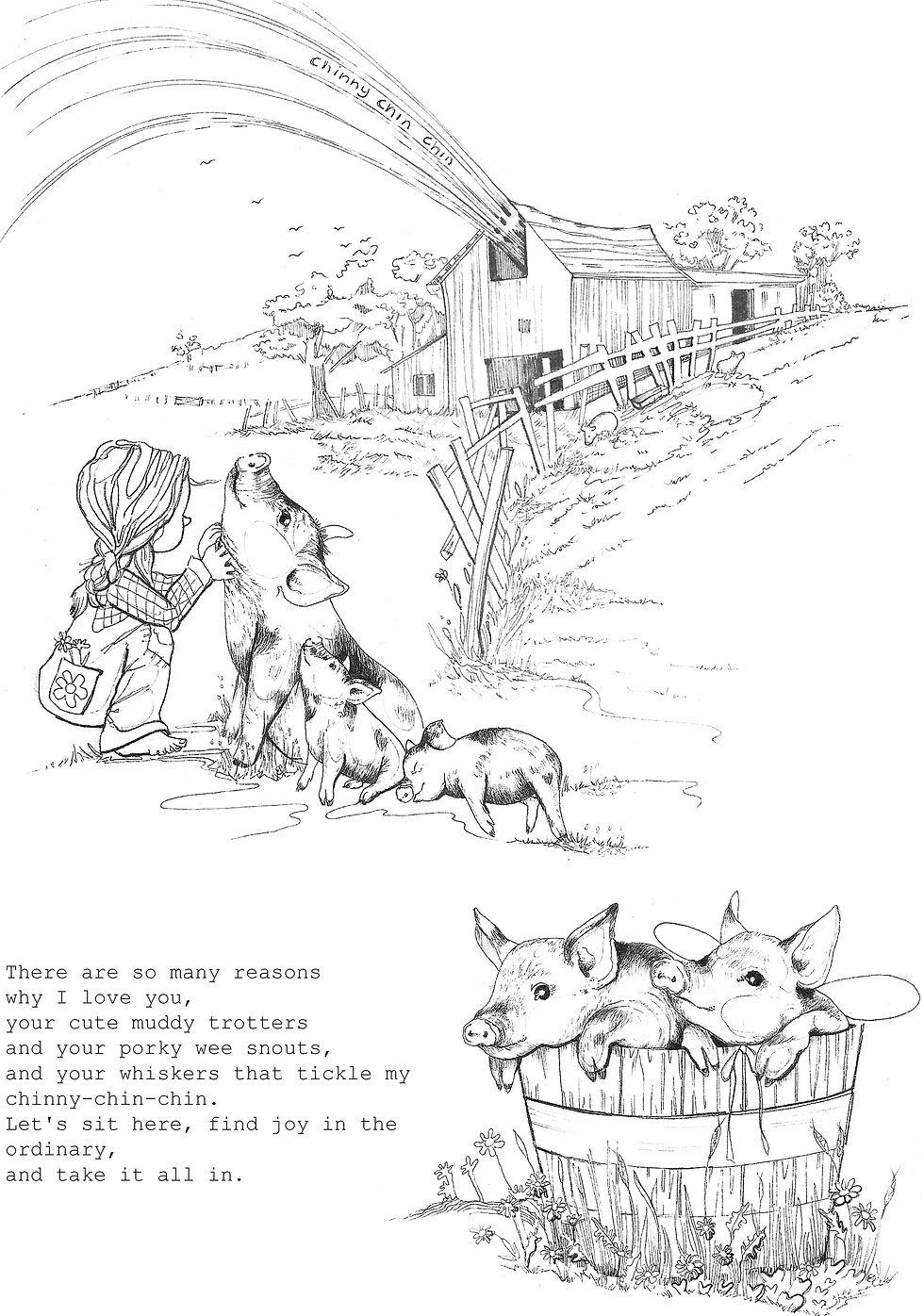 Thumbnail: Cotton Socks Chapter 11 - Chinny Chin Chin - A5 - 3 Stamp Set
