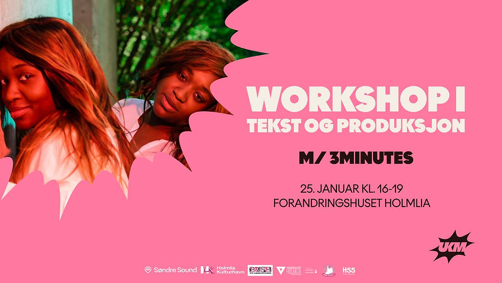UKM workshop i tekst og produksjon med 3minutes