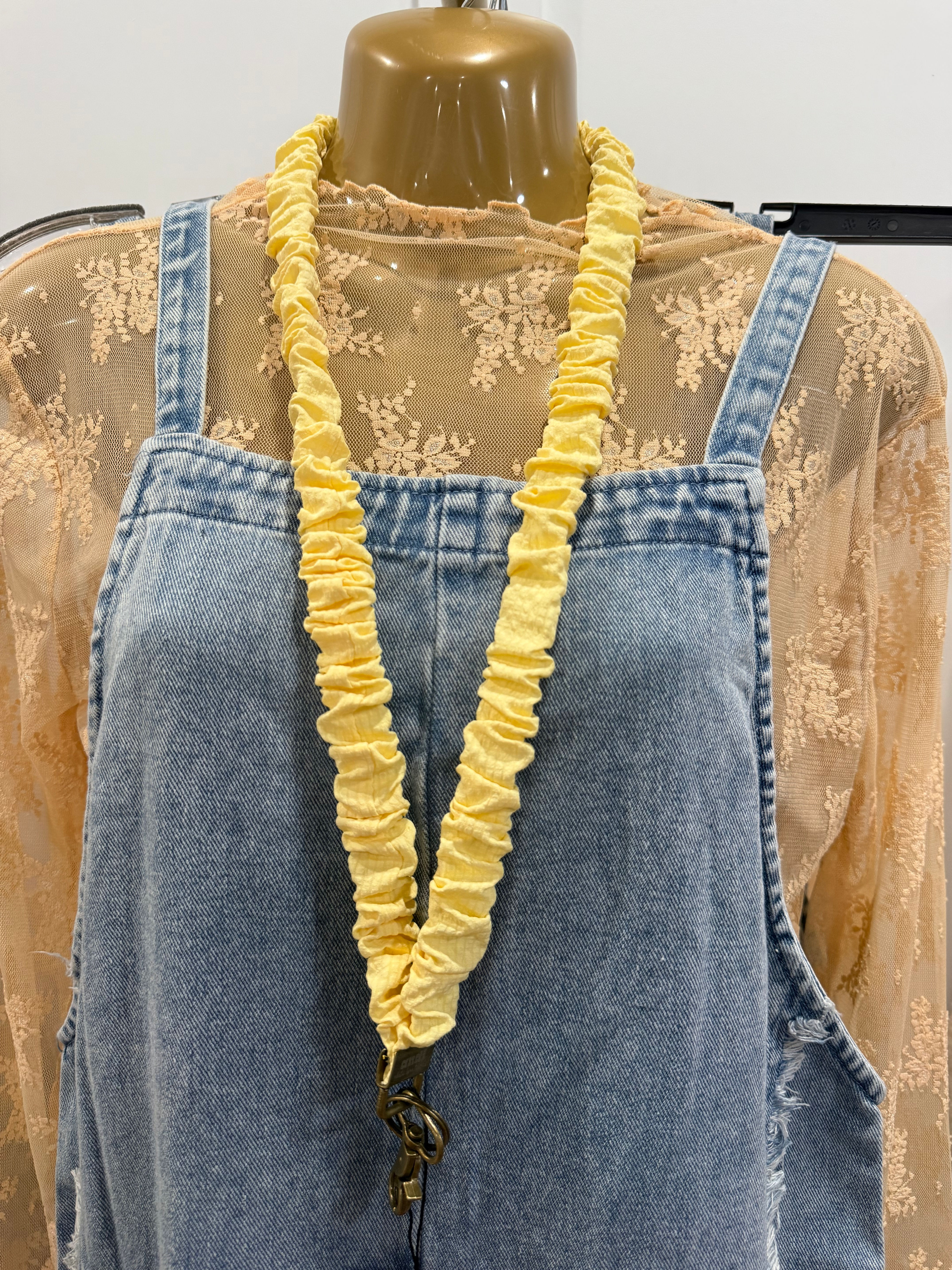 Andi X Katie Lynn Butter Yellow Lanyard