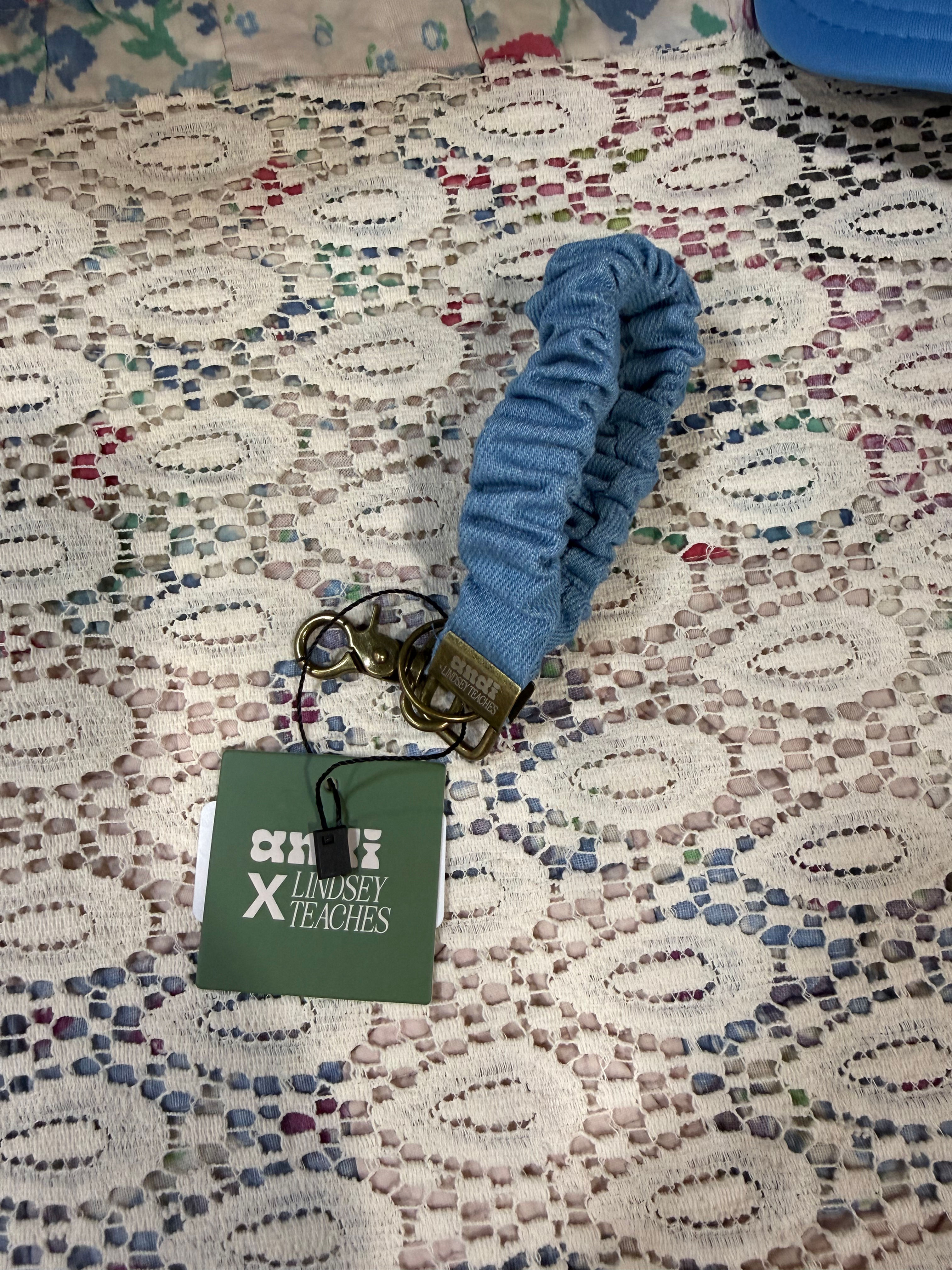 Andi Baby Blue Jean Keychain