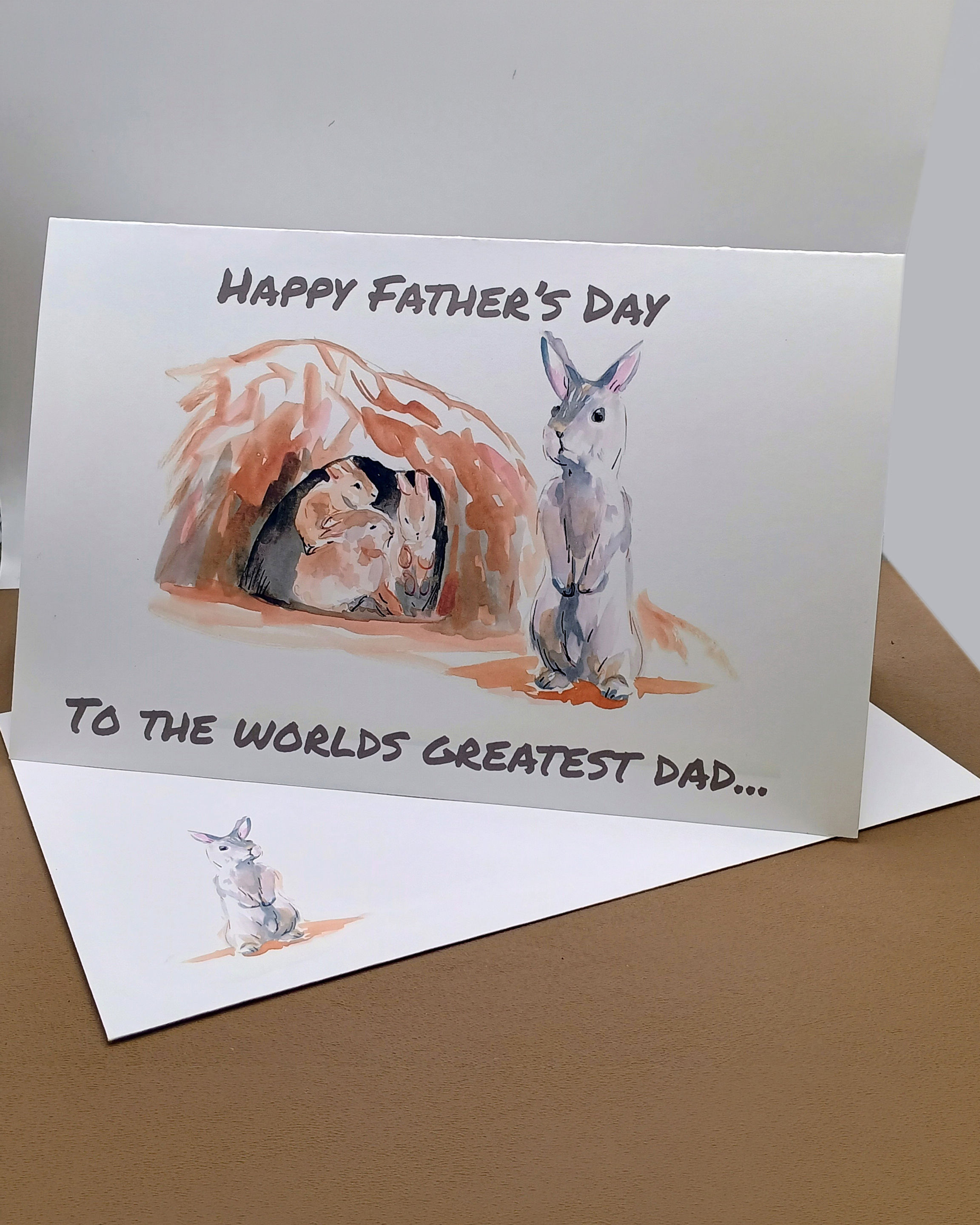 Bunny Family Father's Day Card