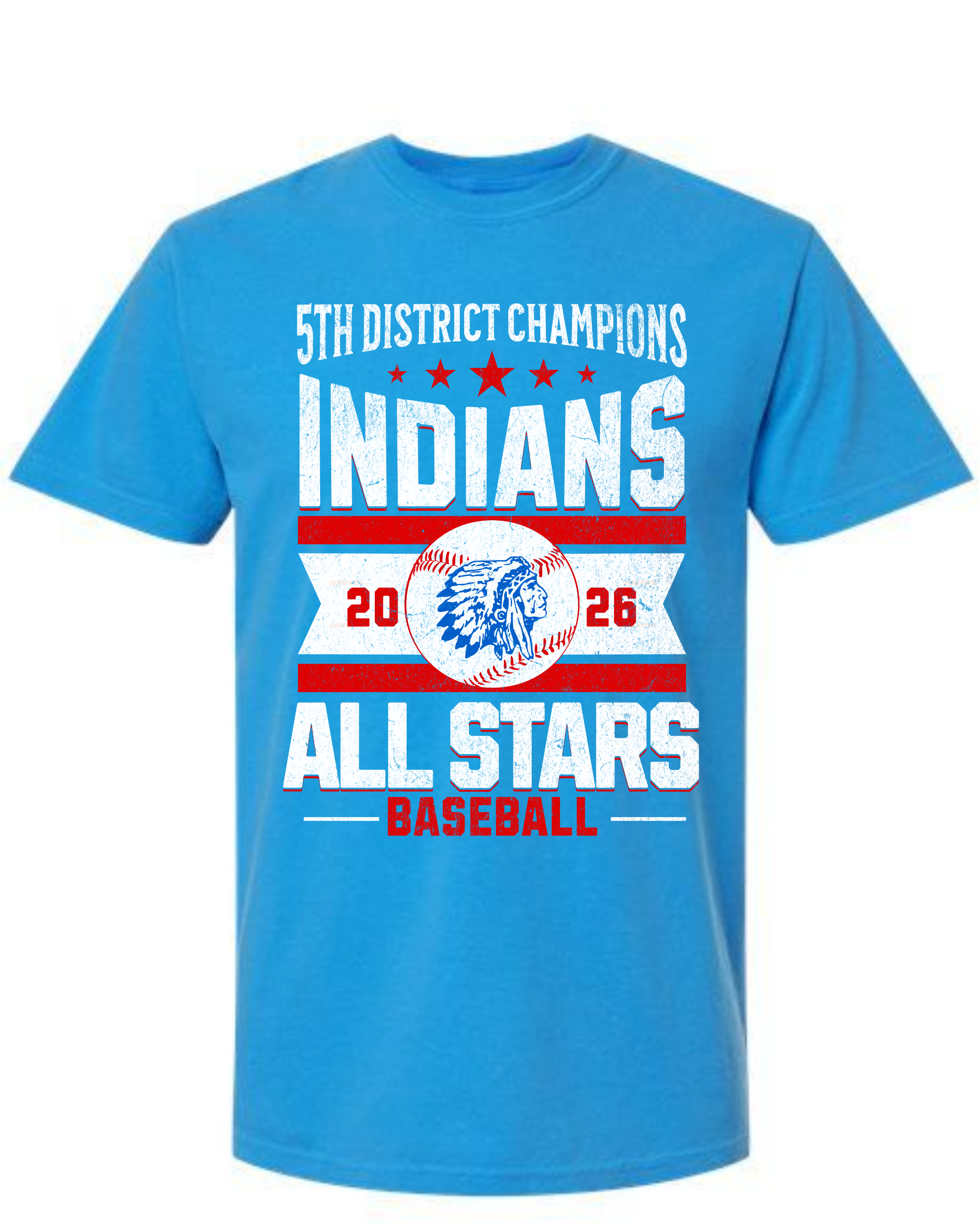 Full Front Indians All Stars Tee