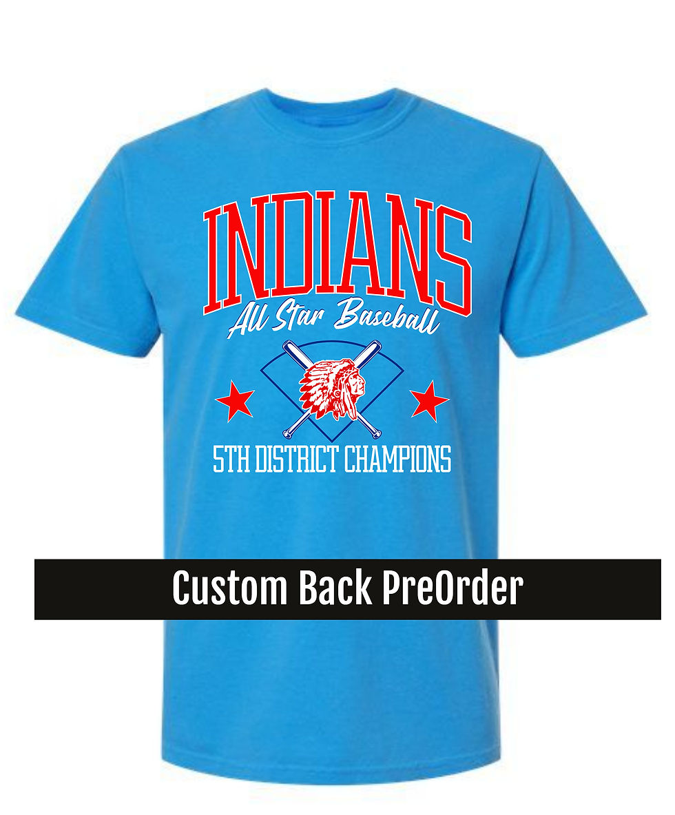 Thumbnail: Adult Indians All Stars Custom Back PreOrder
