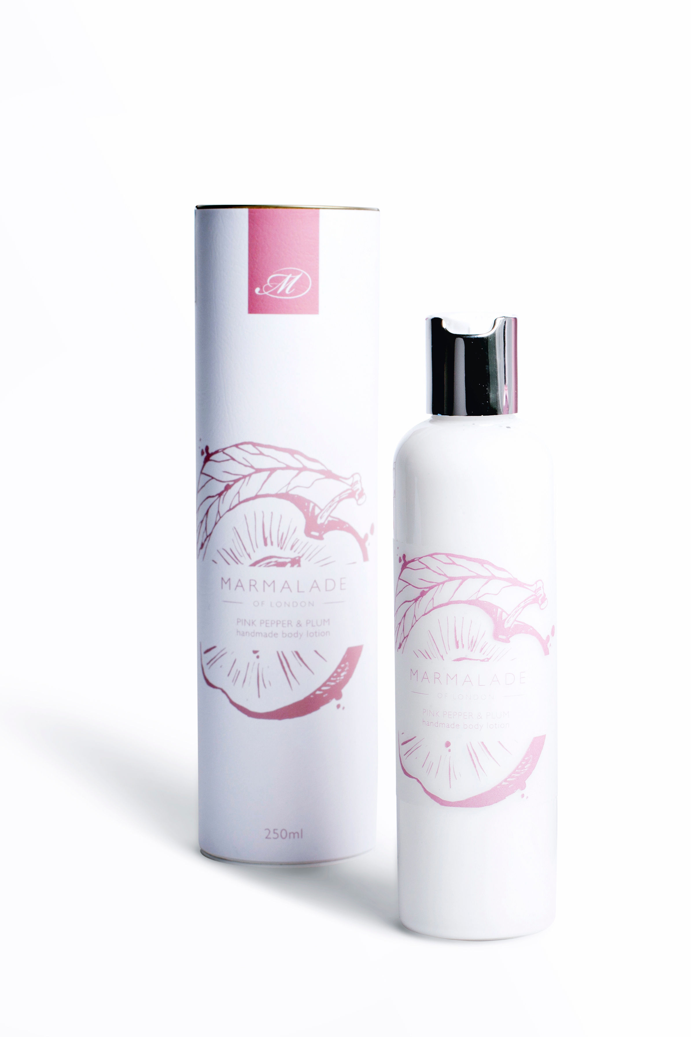 Pink pepper and plum hand and body lotion