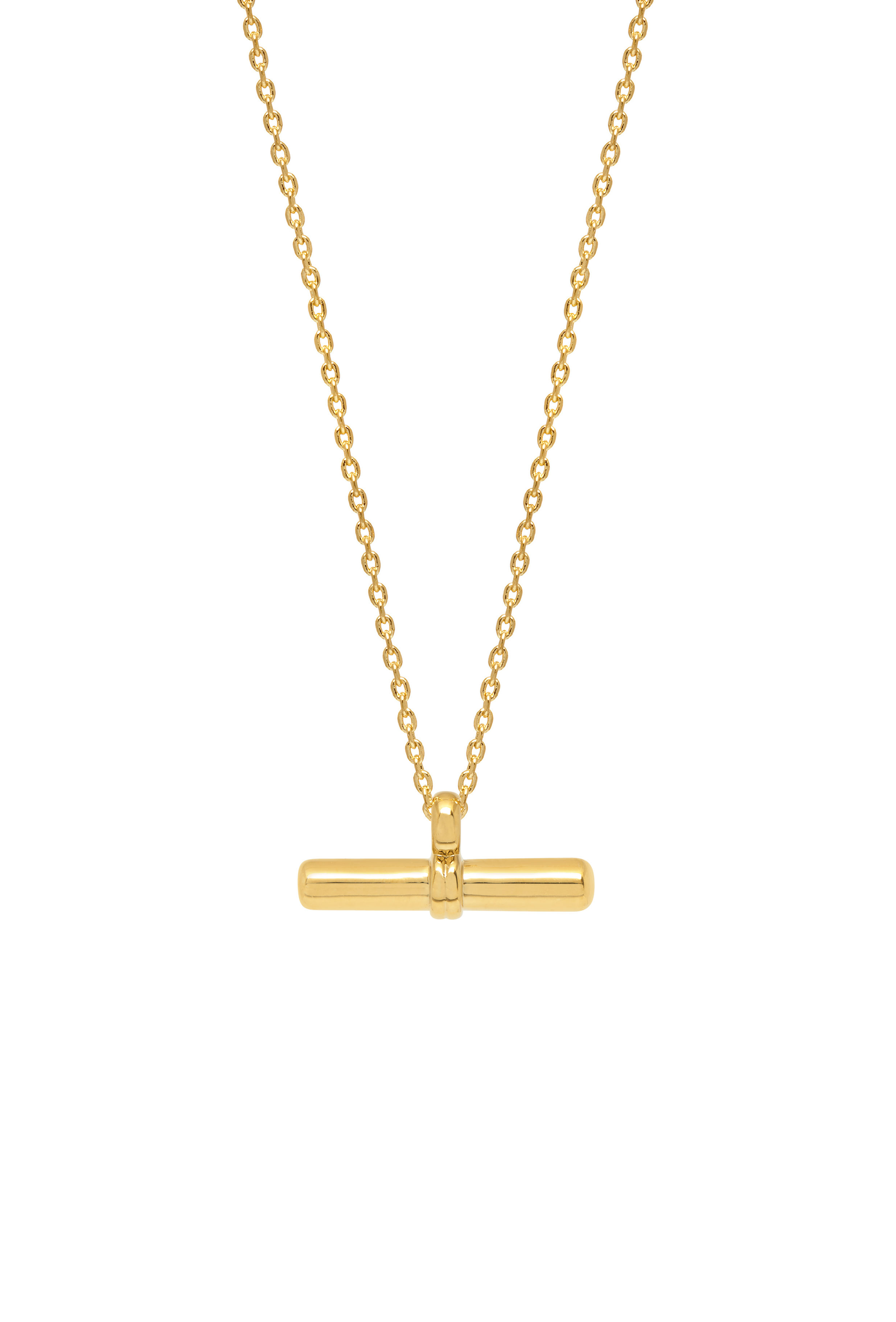 T-bar necklace - gold plated