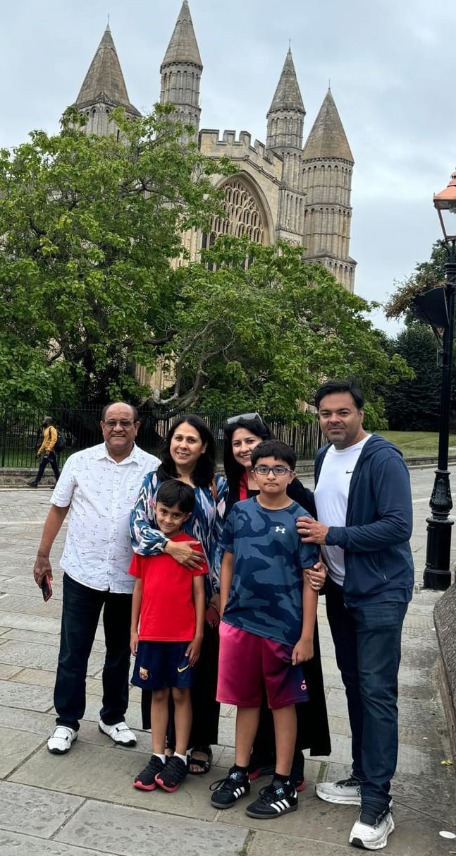 Meeting Murtaza and Moona at Rochester castle.