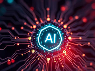 An AI sign in a computer image
