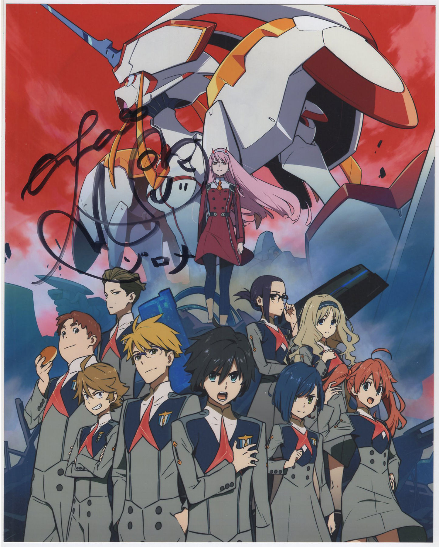 Mutsumi Tamura DARLING in the FRANXX Voice actor signed photo with coa