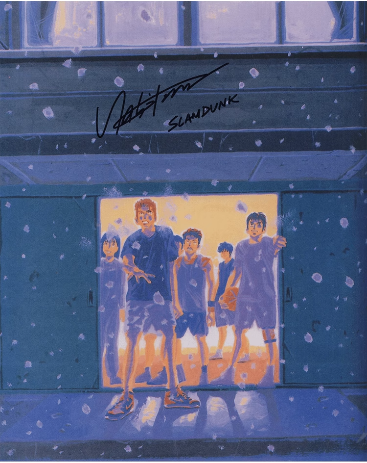 Inoue Takehiko author signed SLAM DUNK photo with coa