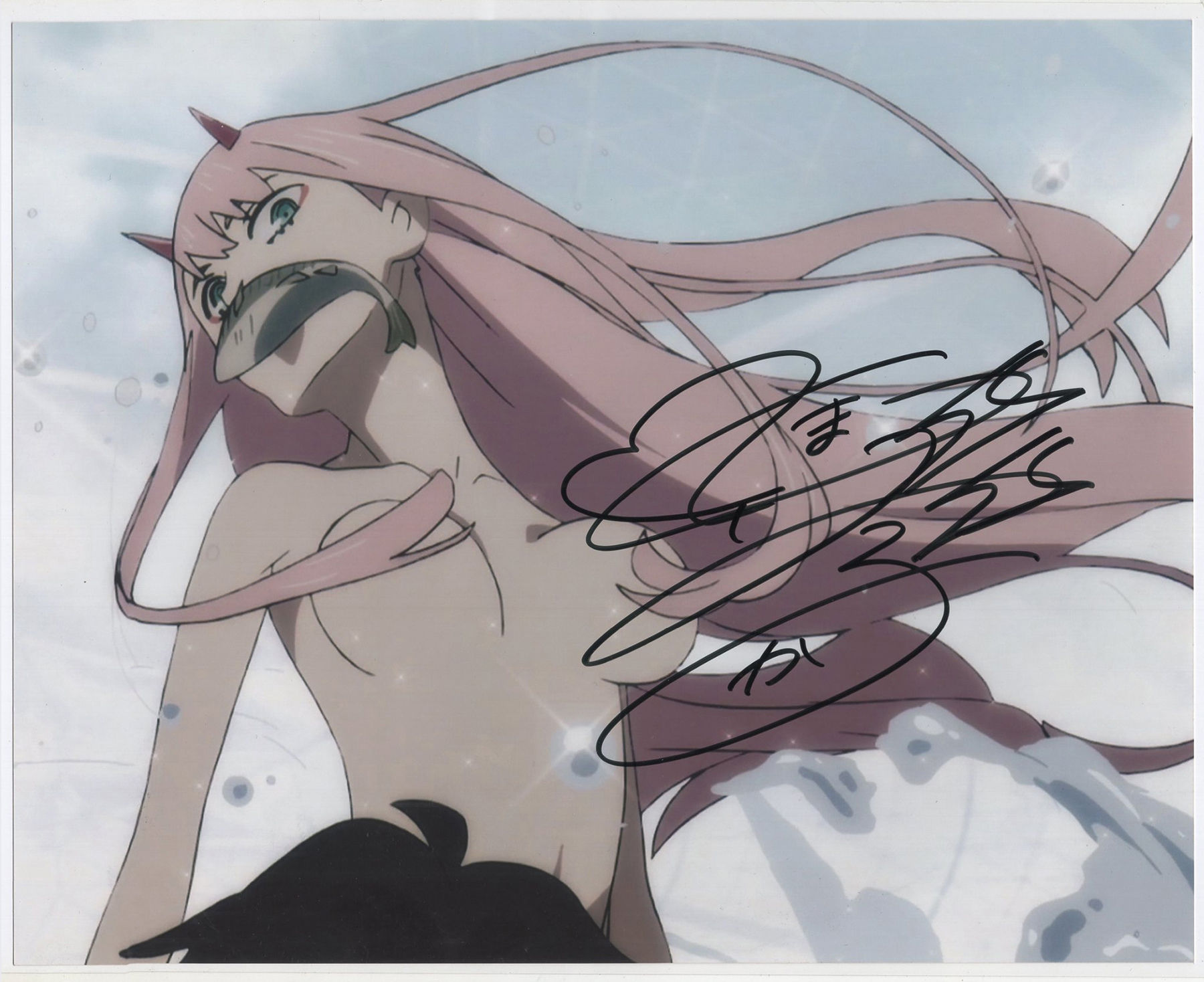 Tomatsu Haruka voice actor signed DARLING in the FRANXX photo with coa