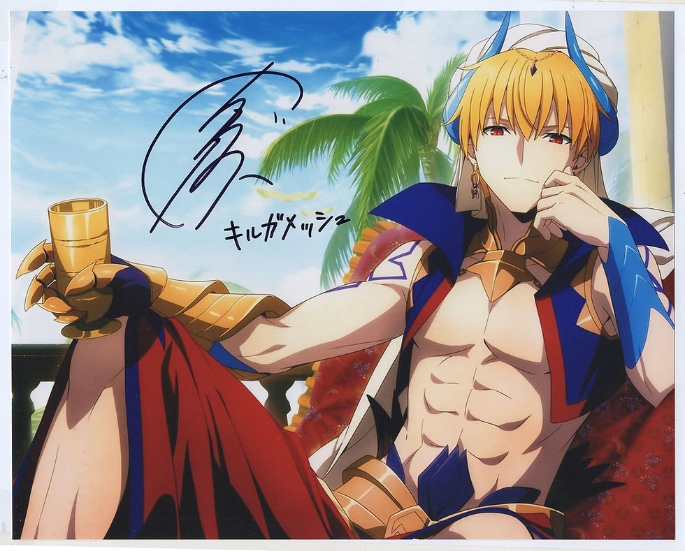 Seki Tomokazu Fate/Zero Gilgamesh voice actor signed photo with coa ...