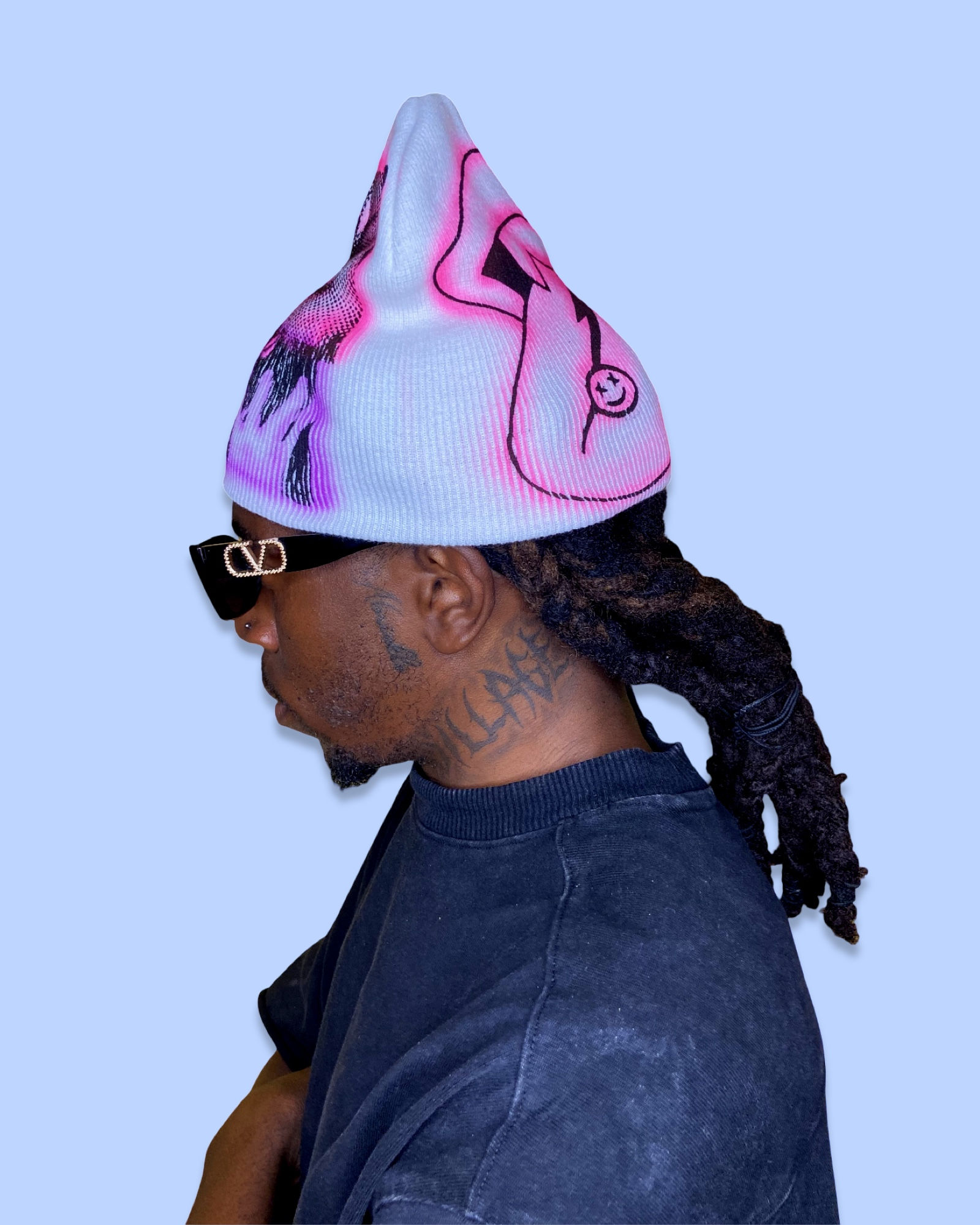 DOTCOMME* STREET ART" AIRBRUSHED BEANIE