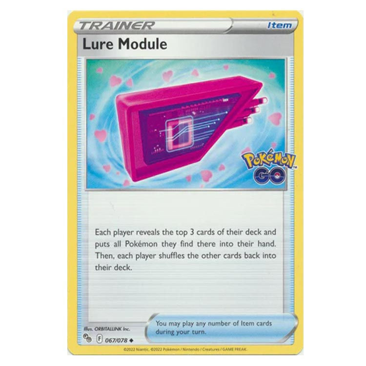 Pokemon Go Lure Module 067/078 a tainer card from pokemon go set