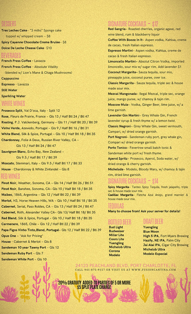 Limited menu of Fusion Dinner Menu  (5)_