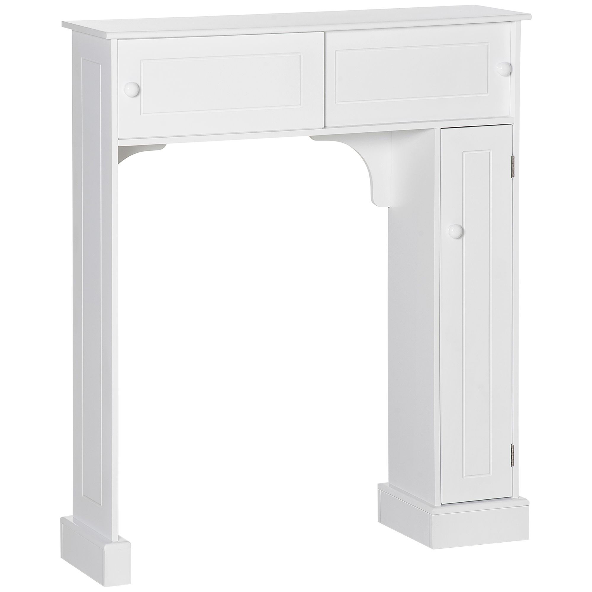 HOMCOM Over The Toilet Bathroom Cabinet, Freestanding Bathroom Storage Organizer