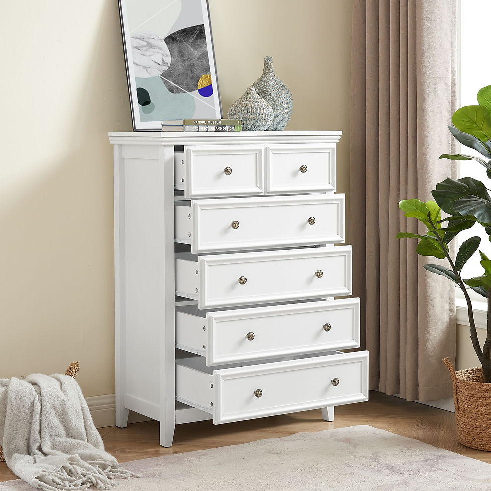 Thumbnail: Modern 6 Drawers Dresser 6 Drawers Cabinet,Chest of Drawers Closet Organizers an