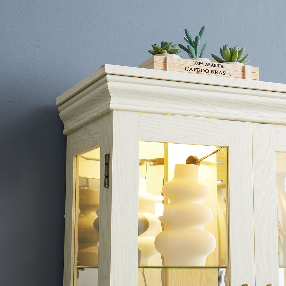 Thumbnail: Lighted Glass Curio Display Cabinet,Display Cabinet,Glass Storage Cabinet Glass 