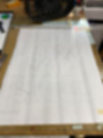 "Light My Fire" pattern transferred to graph paper