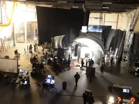175 Productions filming a commercial production with full camera ad lighting setup
