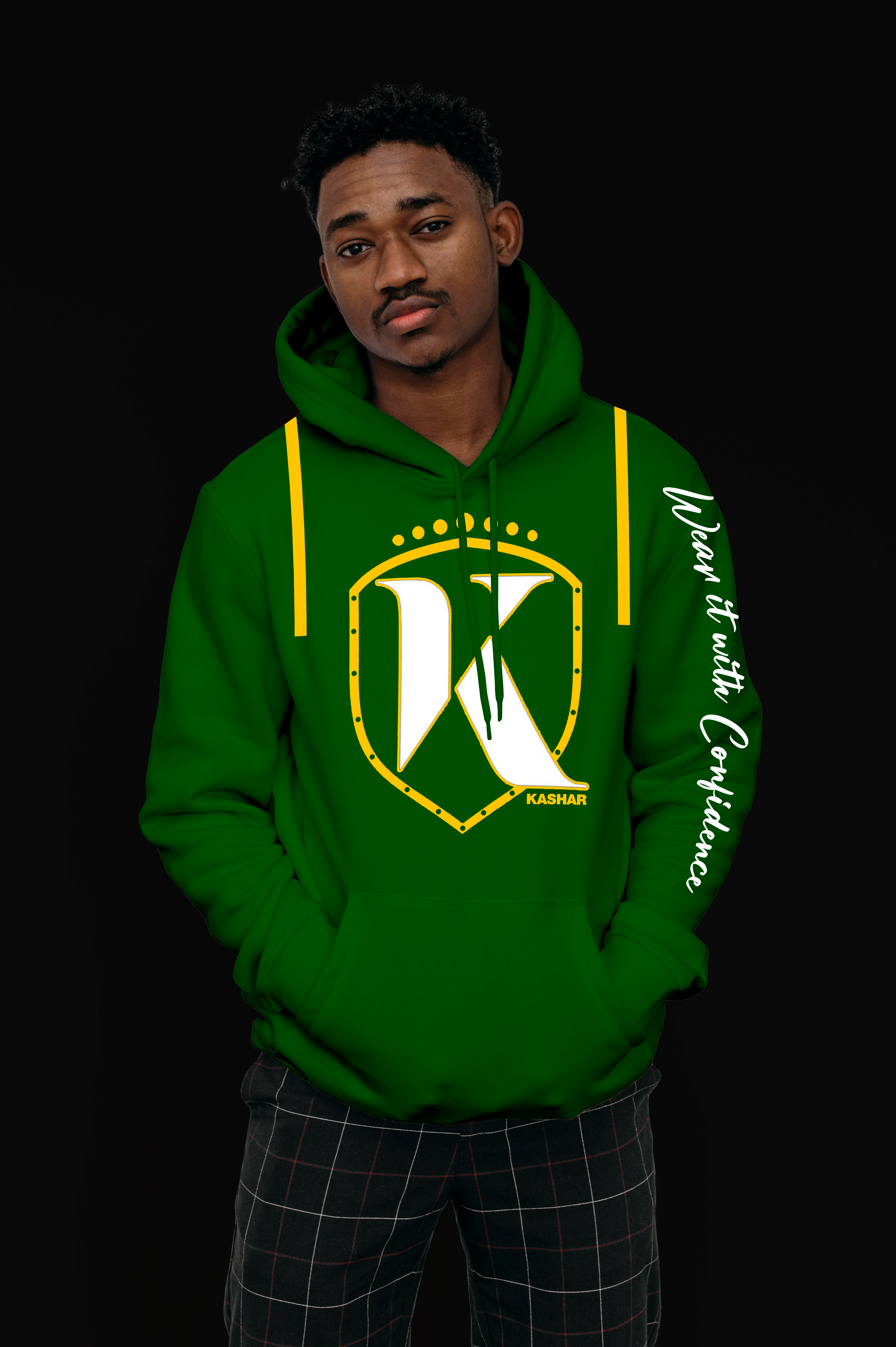 KASHAR Shield Hoodie green
