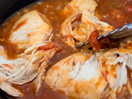 Slow Cooker Shredded Mexican Chicken
