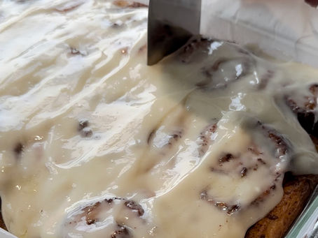 Sourdough Cinnamon Roles w/ Cream Cheese Icing