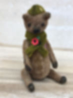 Miniature Artist Bear | Miniature Artist Bears | Miniature Teddy Bears | Miniature Teddy Bear | WW2 Vintage Style Teddy Bear