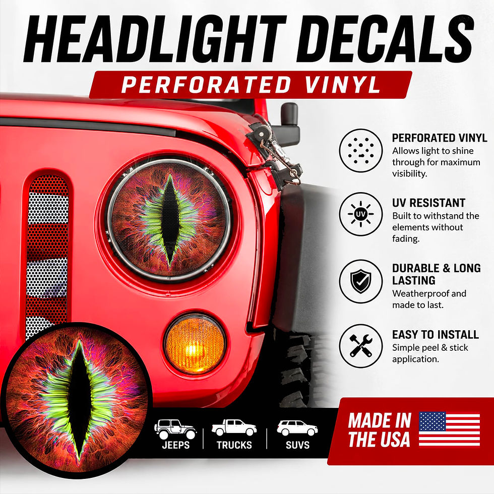 Thumbnail: Red and Yellow Headlight Eyeballs