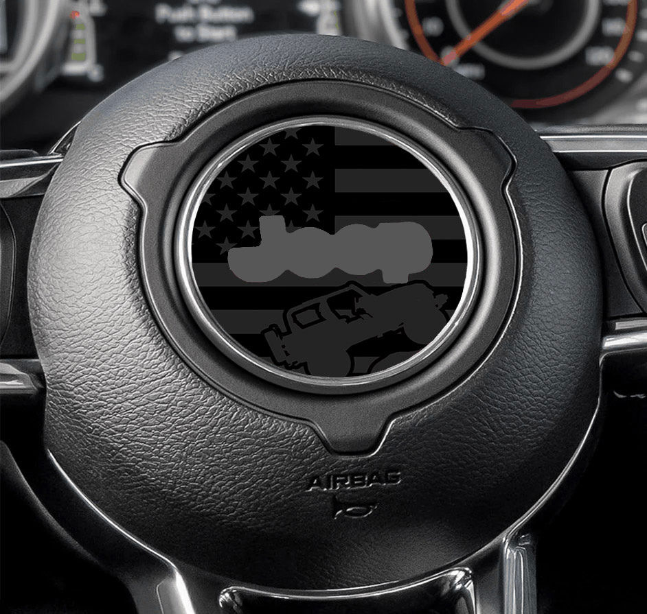 Thumbnail: Steering Wheel Decal Offroad Flag(Multiple Color Options)
